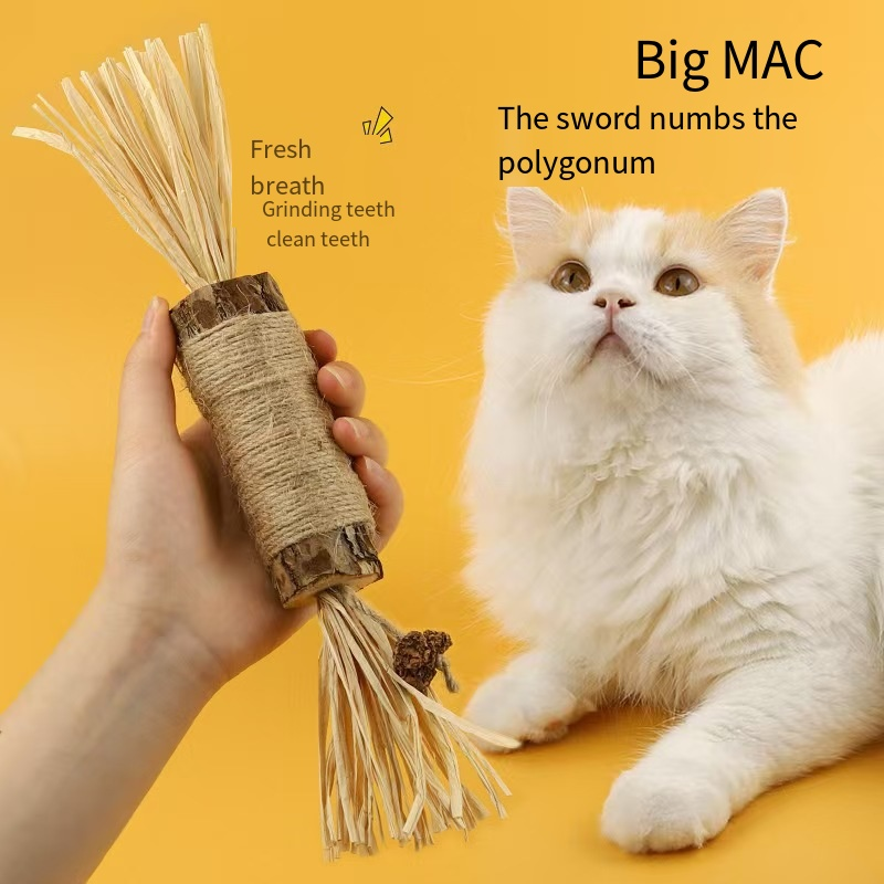 Cat Chew Sticks Supplier - Hemp Raffia Teeth Cleaning