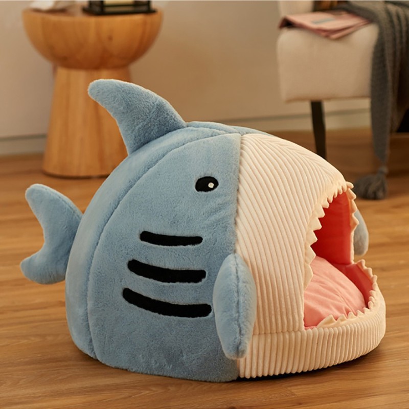 Pet Sleeping Nest Manufacturer - Shark Shaped Soft Cute