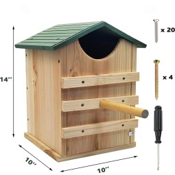 Bird Nest Supplier - Wooden Small Outdoor Suspended