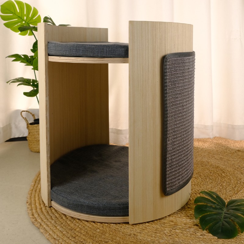 Cat Tree House Supplier - Foldable Waterproof Wooden Bed