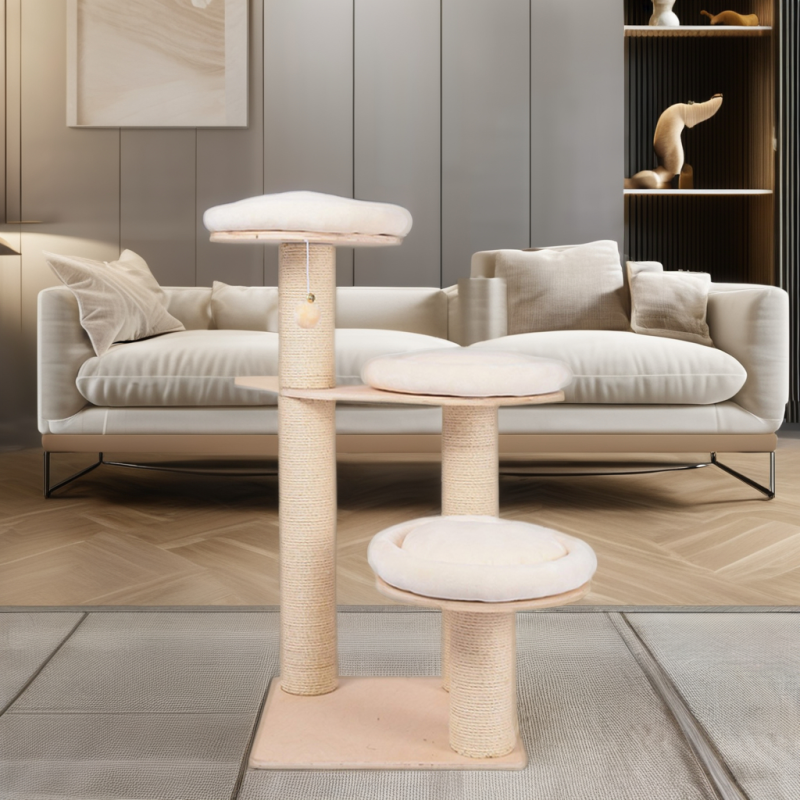 Small Cat Tree Factory - Exquisite Workmanship Sisal Plush