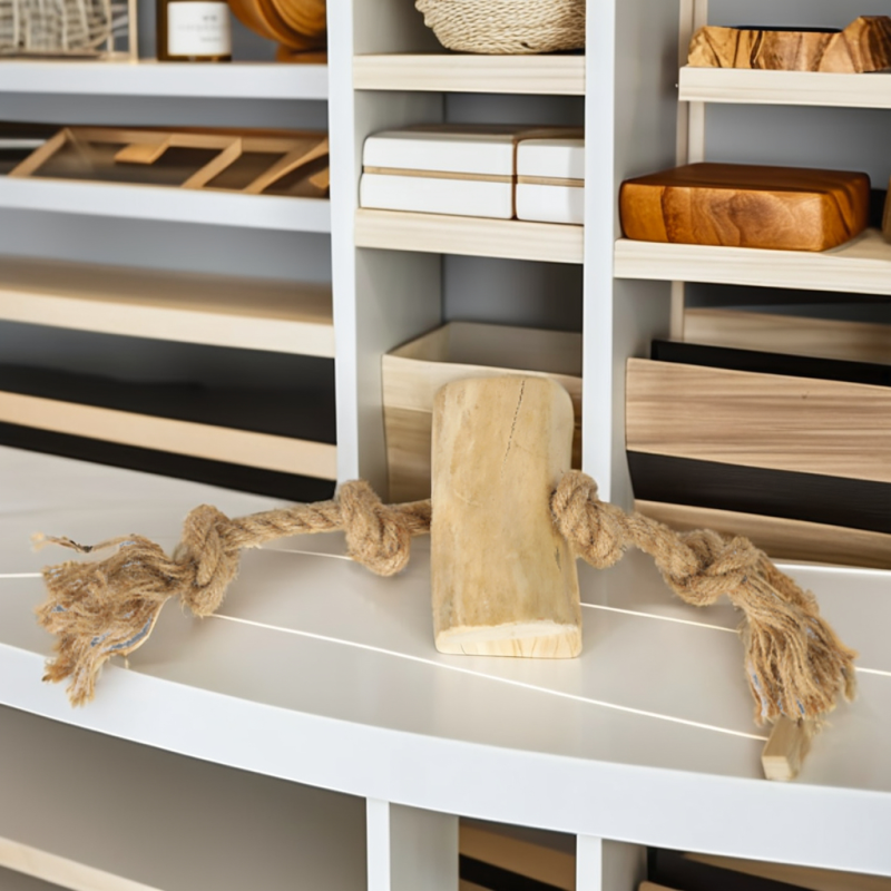 Cat Chew Toy Supplier - Creative Wood Cotton Rope Sisal
