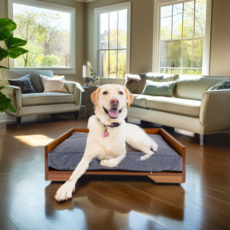 Round Pet Bed Factory - XL Wooden Breathable Warm