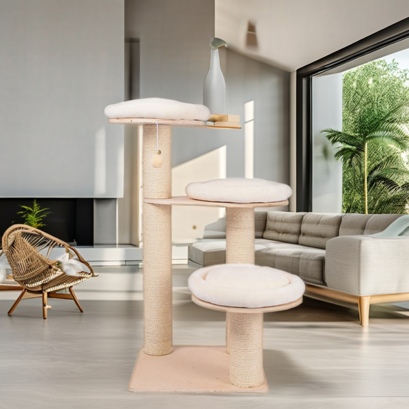 Small Cat Tree Factory - Exquisite Workmanship Sisal Plush