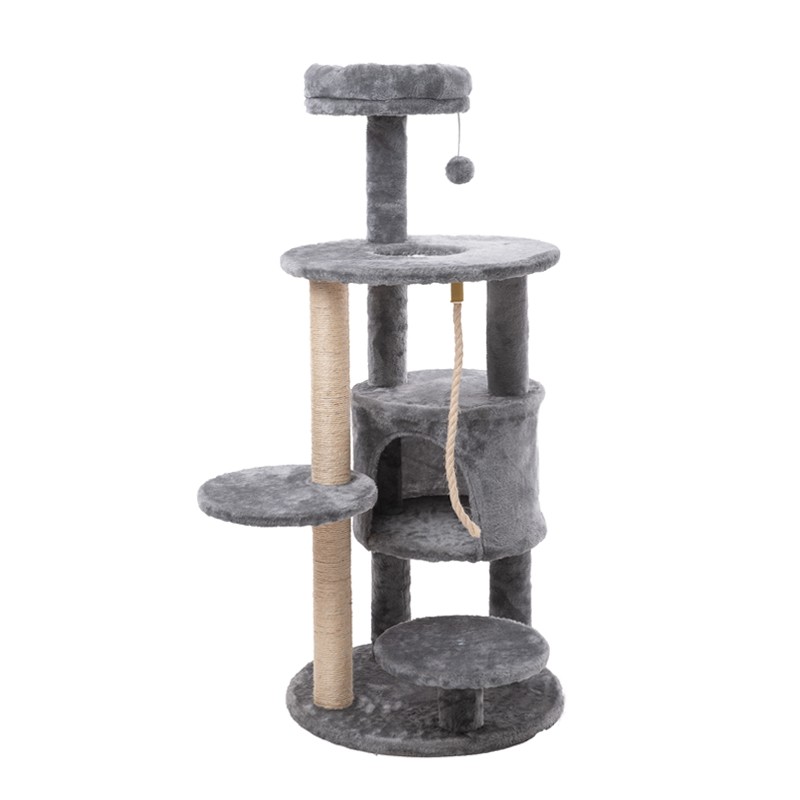 Cat Furniture Manufacturer - Multi-Level Plush Wood Sisal