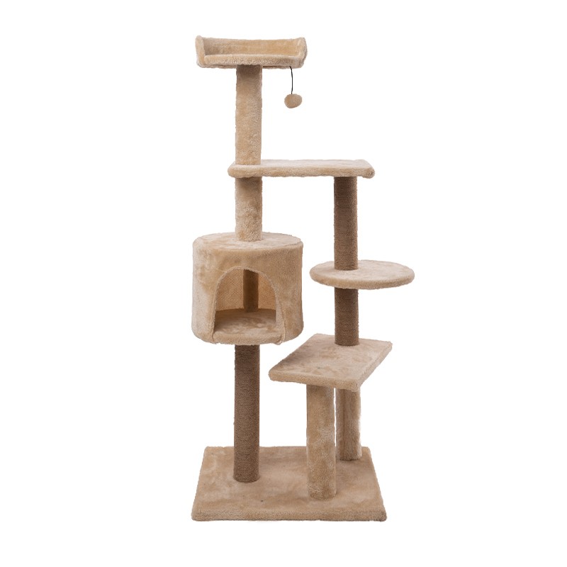 Cat Furniture Manufacturer - Multi-Level Plush Wood Sisal