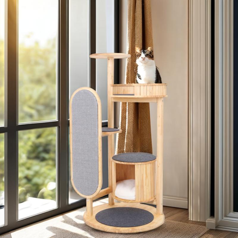 Kitten House Supplier - Wooden Large Sisal Scratch Board