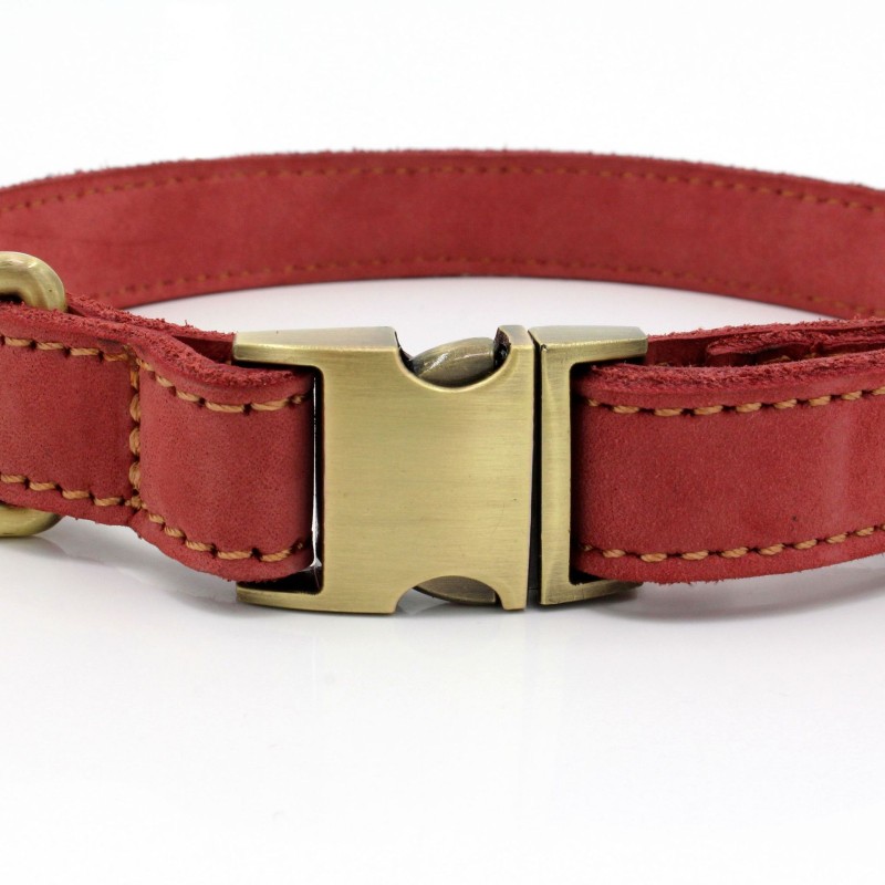 Dog Collar Manufacturer - OEM Genuine Leather Metal Buckle