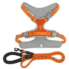 Dog Harness Set Factory - OEM Luxury Custom Soft Front Clip