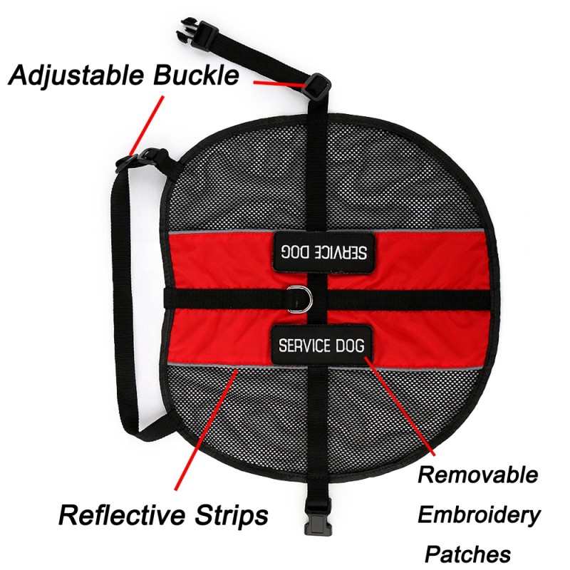 Service Dog Vest Factory - OEM Adjustable Reflective Mesh