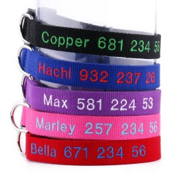 Dog Collar Factory - OEM Custom Embroidery Bamboo Fiber