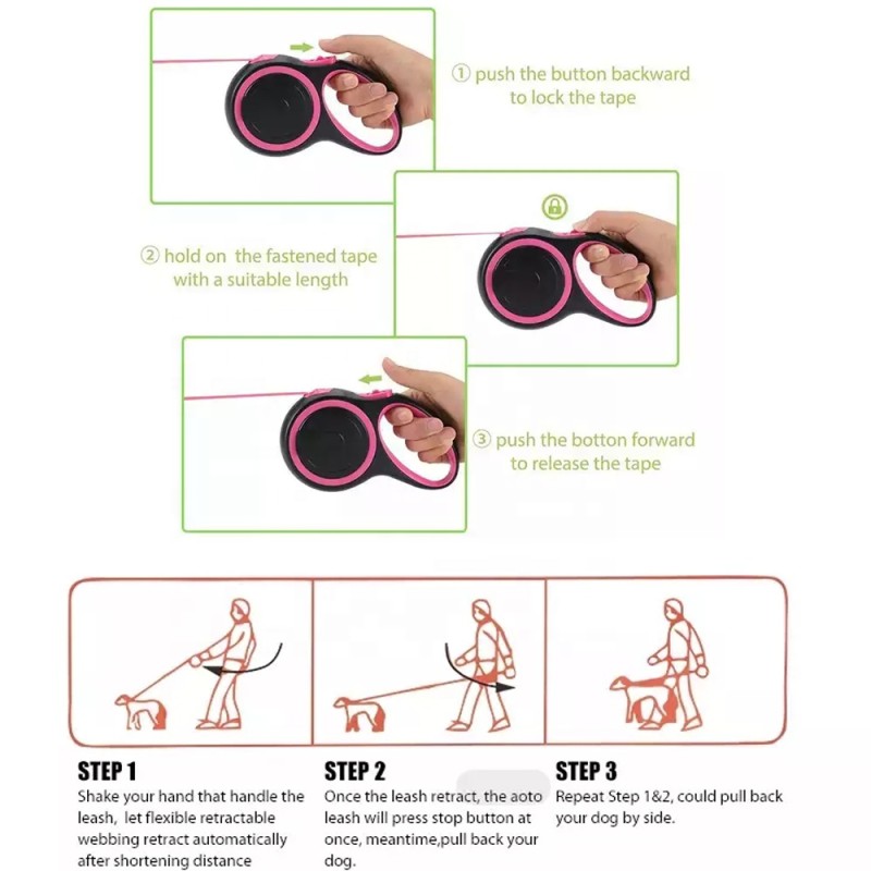 Pet Leash Manufacturer - OEM Automatic Retractable Tangle Free