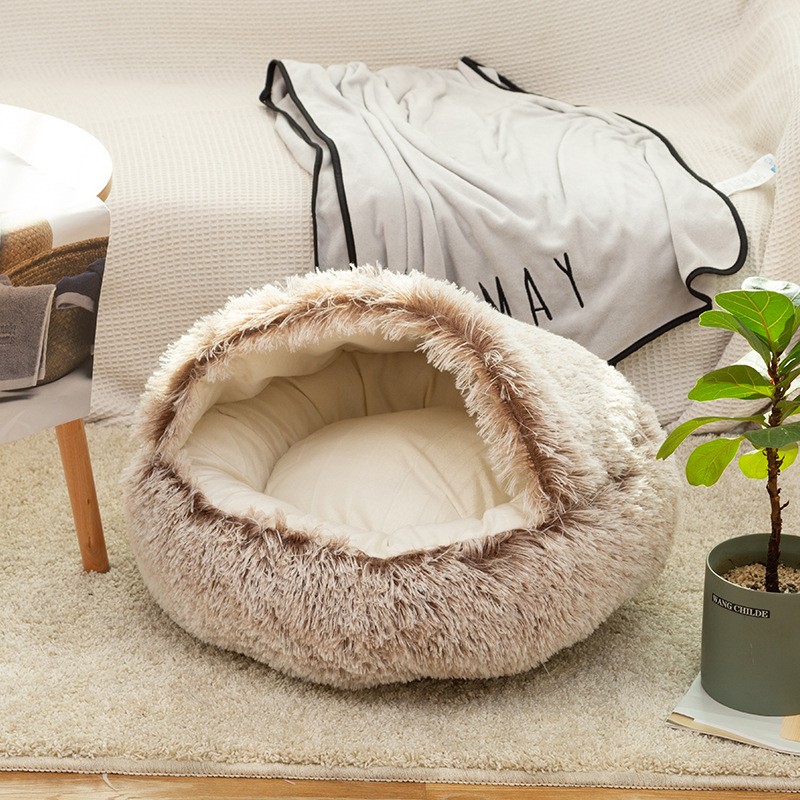 Pet Nest Supplier - Stocked Fleece Warm Semi-enclosed