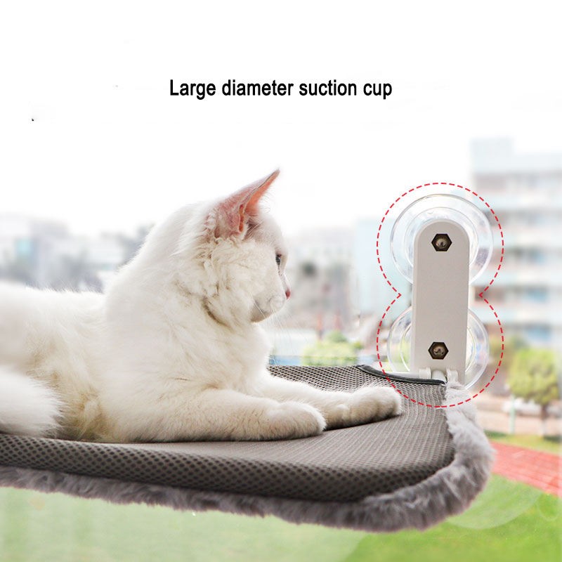 Cat Window Perch Manufacturer - Cordless Metal Mounted Hammock