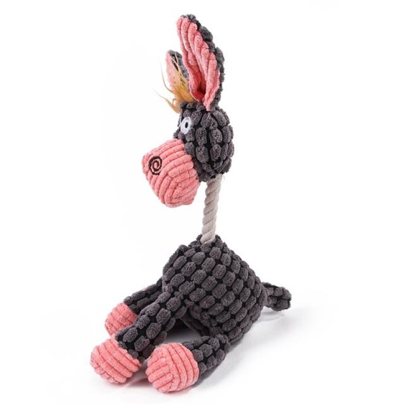 Pet Rope Toy Supplier - Plush Squeak Indestructible Dog
