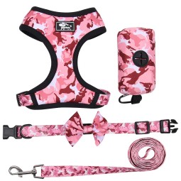 Dog Vest Set Manufacturer - Camo Print Step in 4-Pieces