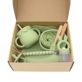 Baby Feeding Set Factory - OEM BPA Free Silicone Bib Plate