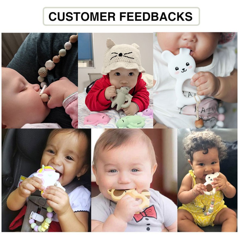 Baby Teethers Factory - OEM Natural Rubber Ring Bunny