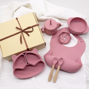 Baby Weaning Set Manufacturer - OEM Non Spill Animal Plate