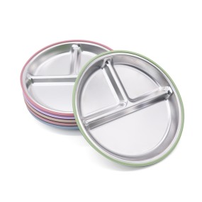 Baby Plate Manufacturer - OEM Three Divided Stainless Steel