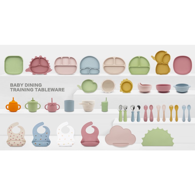 Baby Plate Set Manufacturer - OEM Silicone Weaning Feeding Set