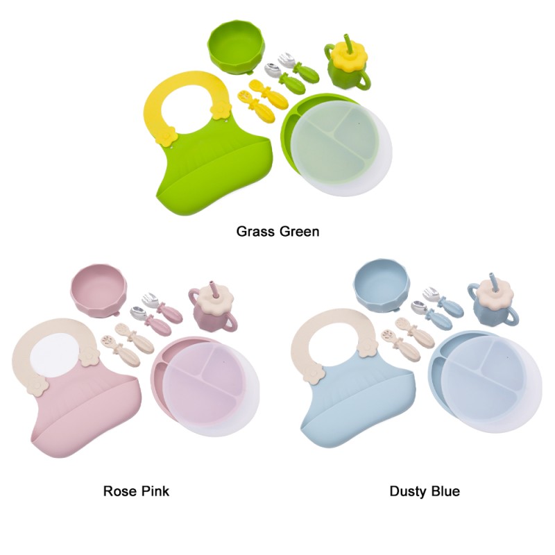 Baby Feeding Set Factory - OEM BPA Free LED Weaning Bowl