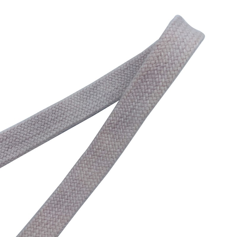 Drawstring Cord Supplier - Soft Cotton Flat Tube Hoodies Rope