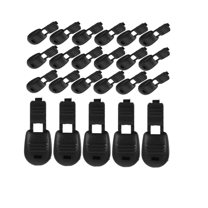 Zipper Pull Supplier - Black Rope Buckle Cord End Stoppers