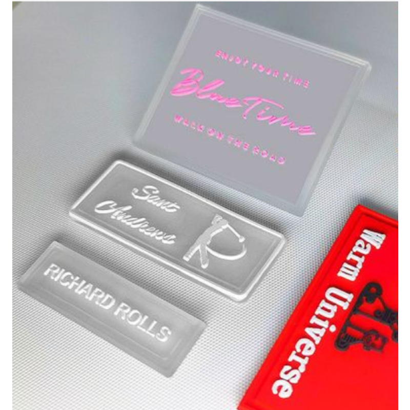 Soft Silicone Label Factory - Low Moq Custom logo Embossed