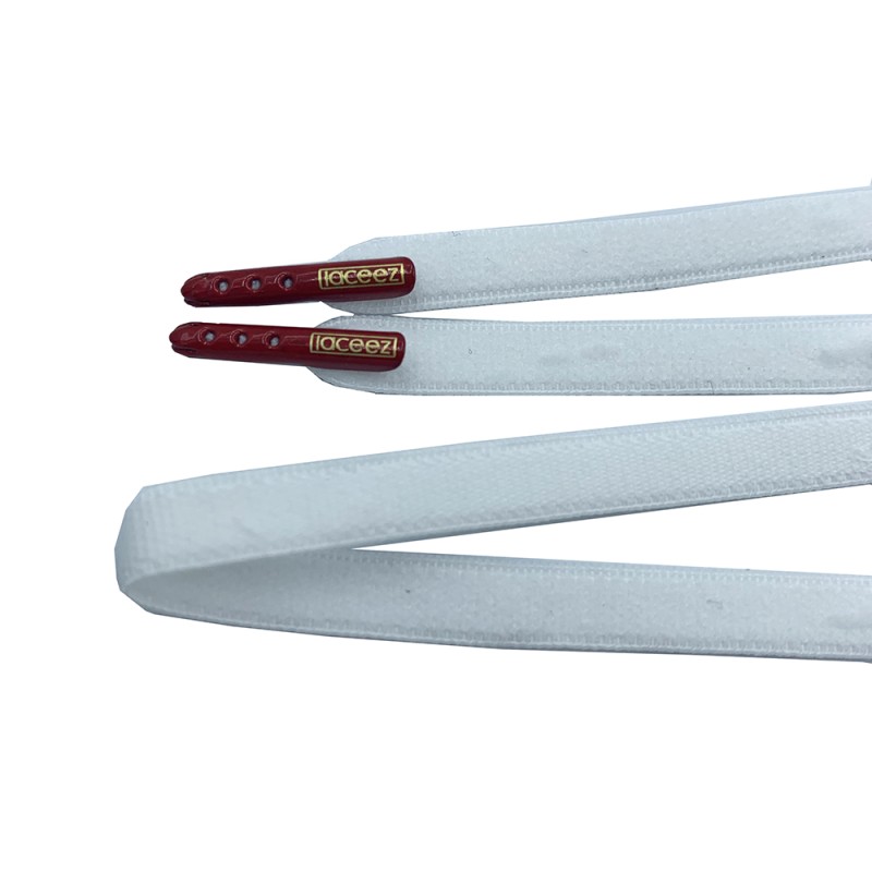 Elastic Shoelaces Factory - Custom Logo Flat No-tie Metal Aglets