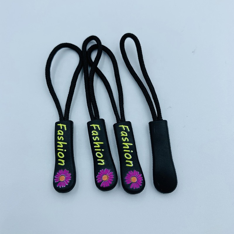 Zipper Slider Supplier - Custom Logo Matt Black Bag Accessories