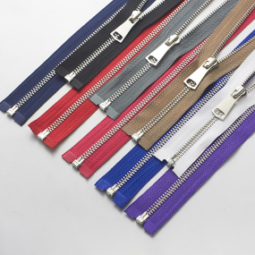 Nylon Zipper Supplier - Custom Color 5# Open-End with Metal Puller