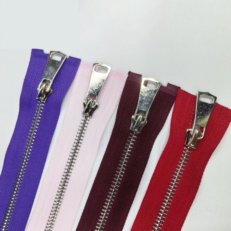 Nylon Zipper Supplier - Custom Color 5# Open-End with Metal Puller