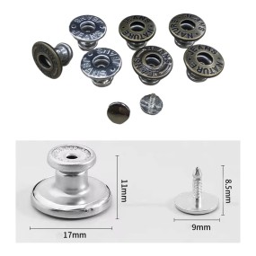Metal Buttons Factory - Custom Embossed Detachable Rivets