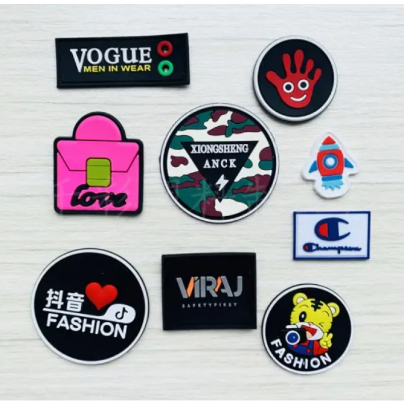 Cartoon Silicone Patch Factory - Embossed Rubber Label for Garment