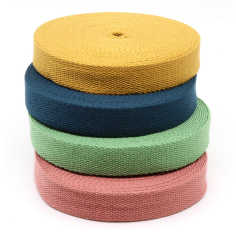 Recycled Tape Supplier - Colorful 1inch 38mm 40mm Polyester Cotton