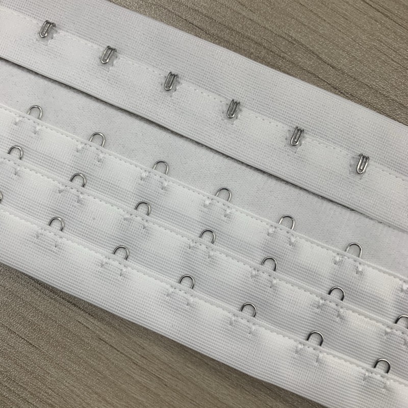 Hook and Eye Tape Manufacturer - Wholesale 3 Lines Coated Silver