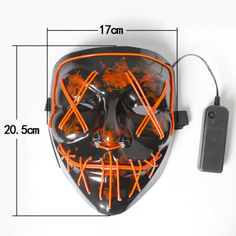 LED Mask Supplier - Halloween Scary Glowing Cosplay
