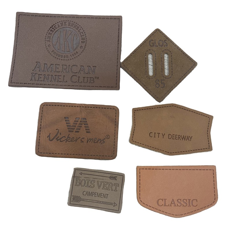 Leather Labels Supplier - Wholesale Custom Embossed Real Genuine