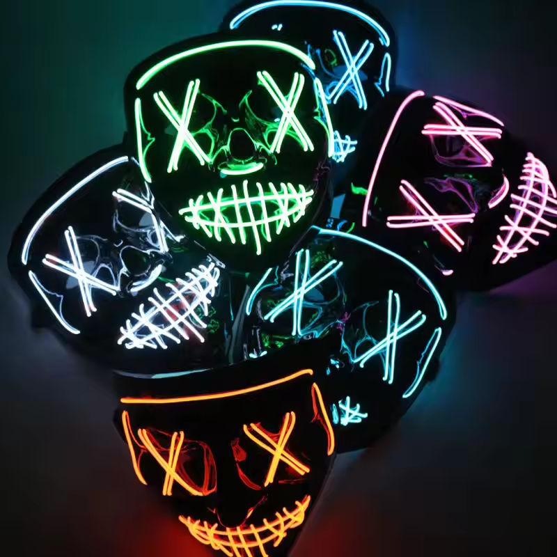 Halloween Mask Manufacturer - Hot Scary Smiley Glow Colors