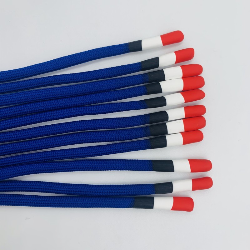 Round Shoelaces Supplier - Custom Logo Polyester Cord Silicone Tip