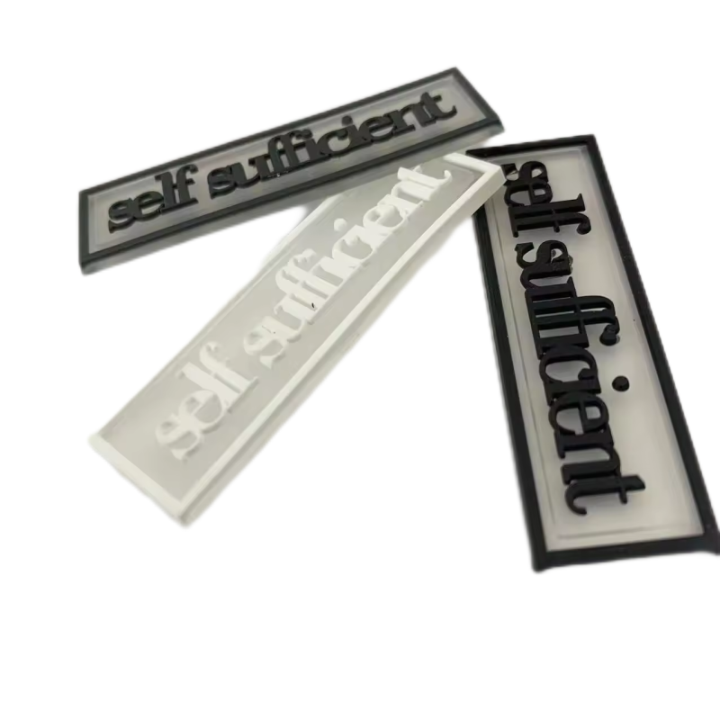 Silicone Label Manufacturer - Transparent Background Pattern Prominent