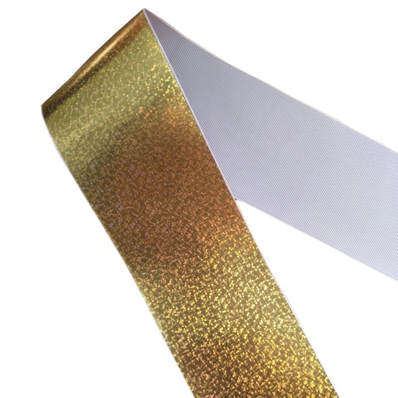 Holographic Ribbon Factory - Custom Decorative Golden Silver