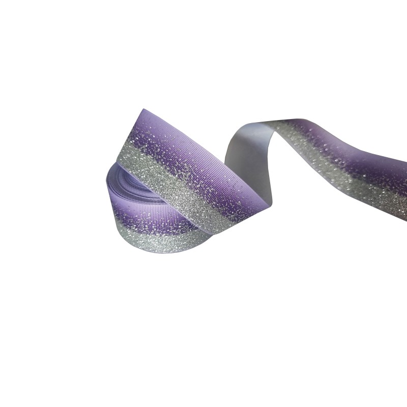 3D Print Ribbon Supplier - Fish Scale Laser Glitter Grosgrain