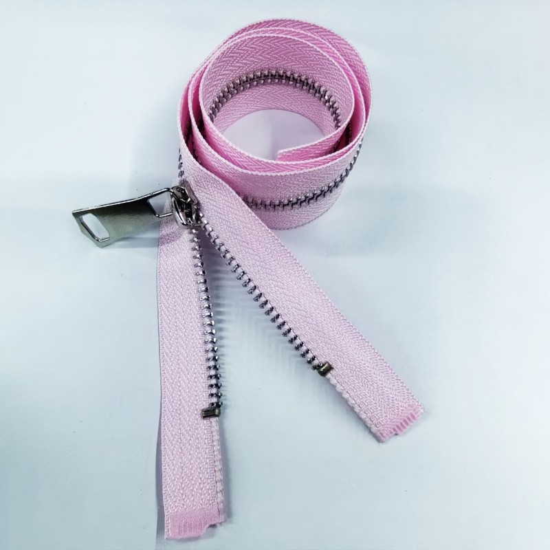 Nylon Zipper Supplier - Custom Color 5# Open-End with Metal Puller