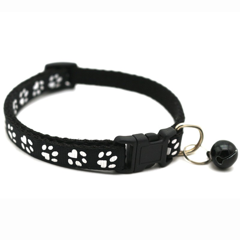Pet Collar Manufacturer - Multi-colors Nylon Paw Print Bell