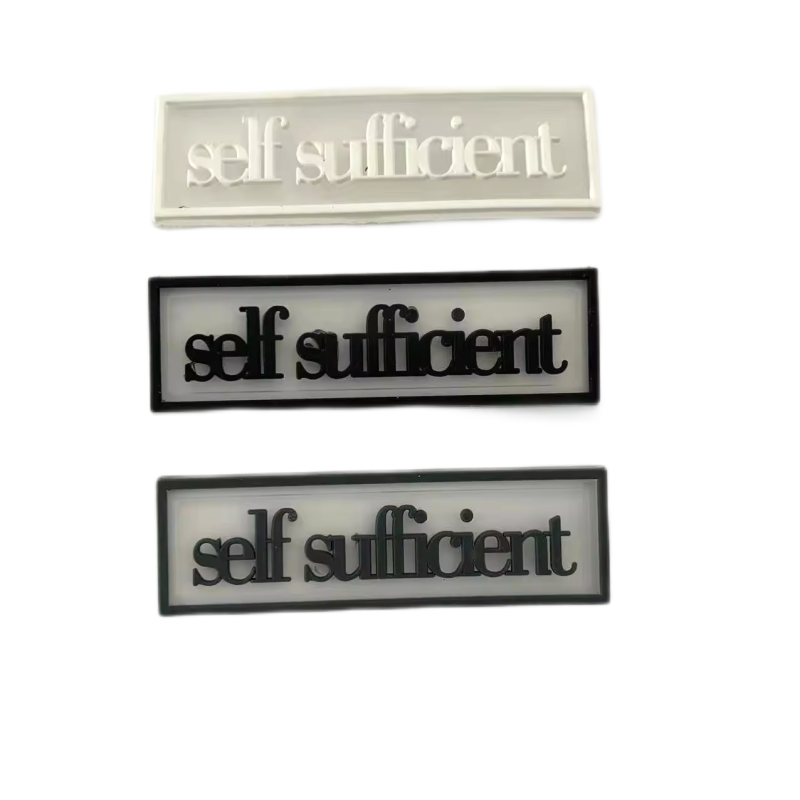 Silicone Label Manufacturer - Transparent Background Pattern Prominent