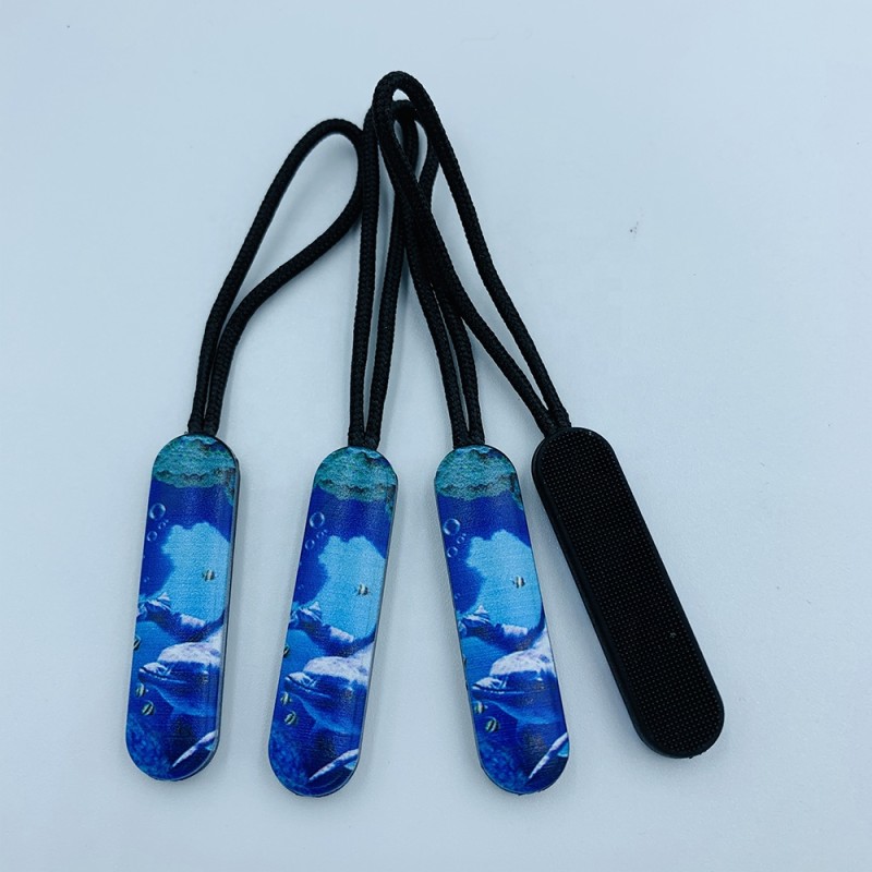 Zipper Slider Supplier - Custom Logo Matt Black Bag Accessories