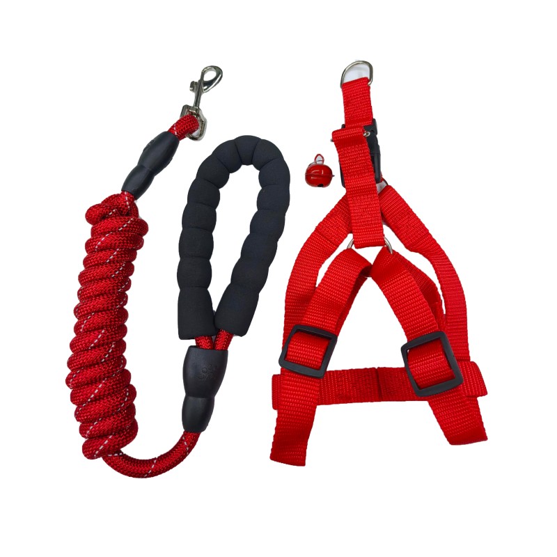 Dog Harness Set Manufacturer - Strong Heavy-Duty Polyester Traction