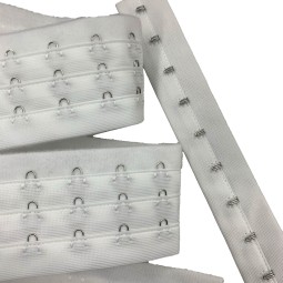 Hook and Eye Tape Manufacturer - Wholesale 3 Lines Coated Silver